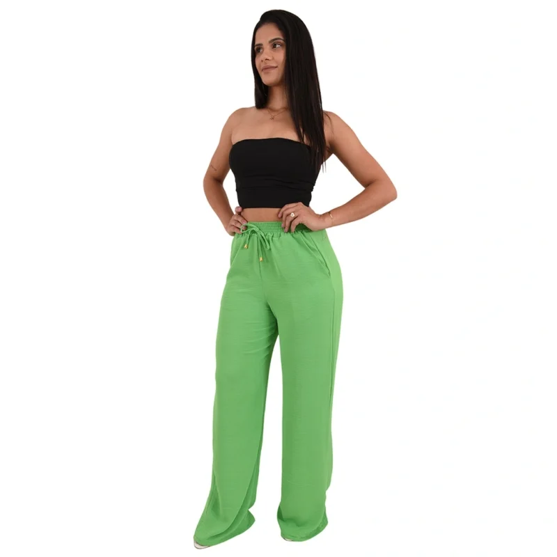 (Nº 68) Calça Pantalona Feminina Cintura Alta