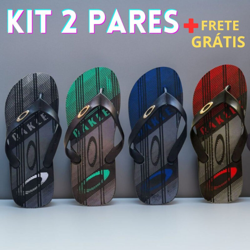 (Nº 207) Kit 2 Pares Chinelo Masculino Barato Chinelo