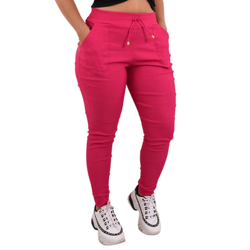 (Nº 248) Calça Feminina Jogger Cintura Alta Cargo