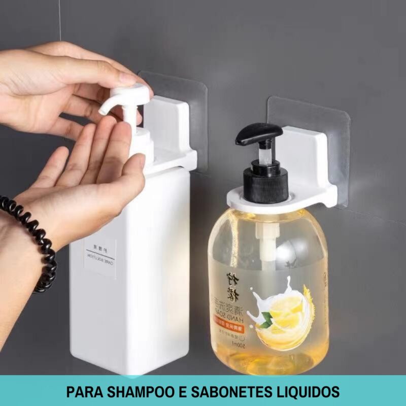 (Nº 255) Suporte De Parede Elegante Para Dispenser Para Uso Em Banheiro